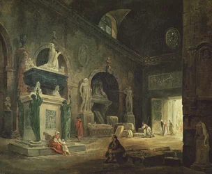 Ansicht einer Galerie im Musée des Monuments Français